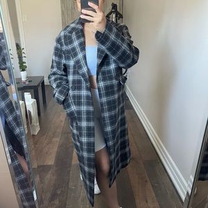 OAK + FORT PLAID JACKET